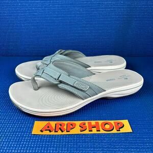🔴 CLOUDSTEPPERS BY CLACKS THONG SANDALS Women`s Size 9M Blue Sandals 27772